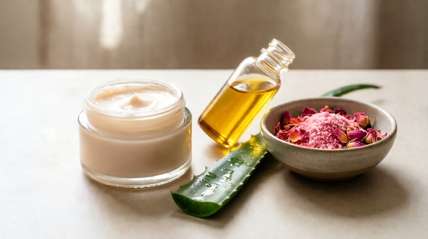 Натуральные средства для восстановления кожи лица и тела